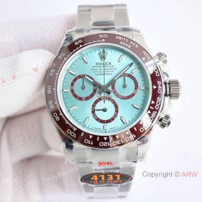 New 2024 / Rolex Ice Blue Cosmo Daytona Super Clone QF V5 4131 904L Steel 40mm Watch